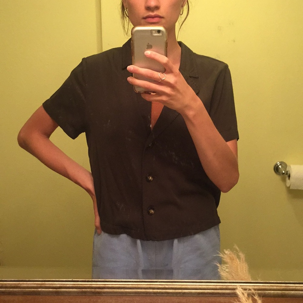 Lou & Grey Short Sleeve Button Down